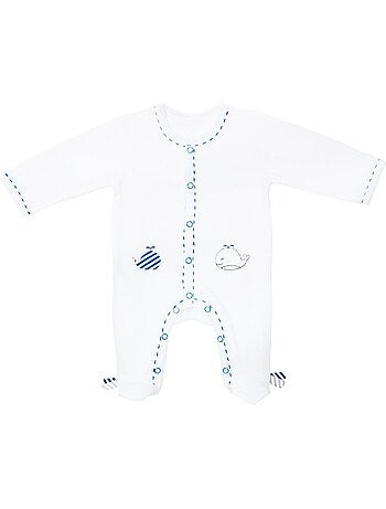 Pyjama bébé à manches longues en velours - SAUTHON