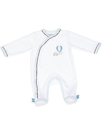Pyjama bébé à manches longues en velours - SAUTHON