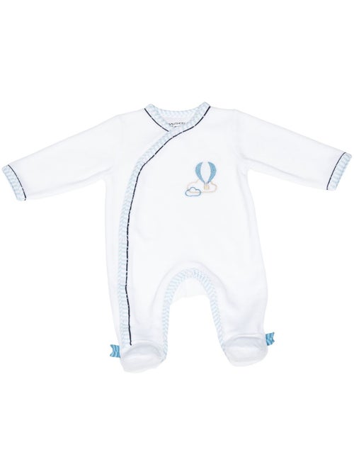 Pyjama bébé à manches longues en velours - SAUTHON - Kiabi