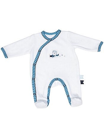 Pyjama bébé à manches longues en velours - SAUTHON