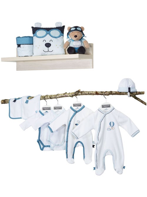 Pyjama bébé à manches longues en velours - SAUTHON - Kiabi