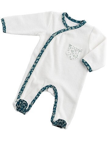 Pyjama bébé à manches longues en velours - SAUTHON