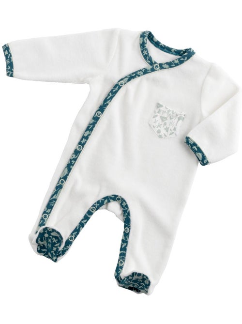 Pyjama bébé à manches longues en velours - SAUTHON - Kiabi