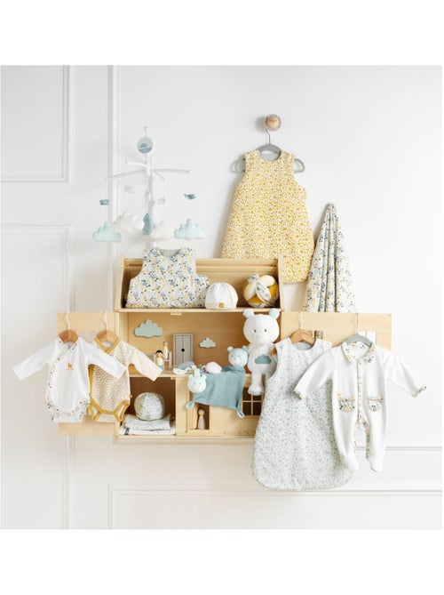 Pyjama bébé à manches longues en velours - SAUTHON - Kiabi