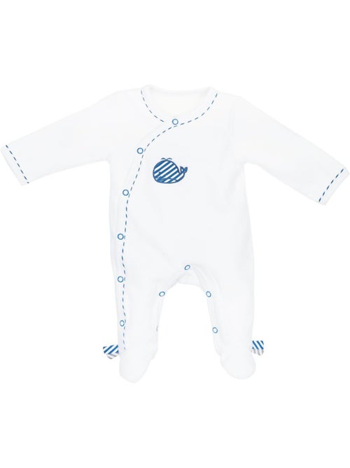 Pyjama bébé à manches longues en velours - SAUTHON - Kiabi