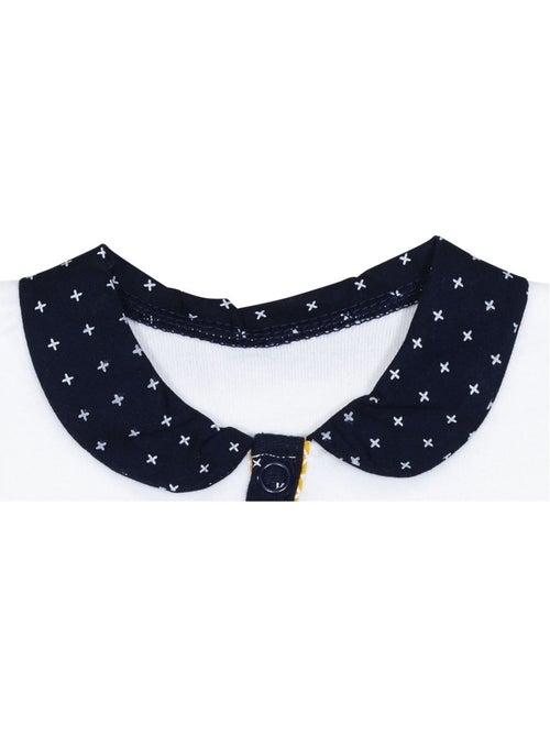 Pyjama bébé à manches longues en velours - SAUTHON - Kiabi