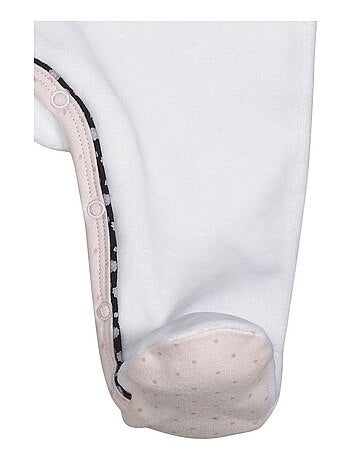 Pyjama bébé à manches longues en velours - SAUTHON