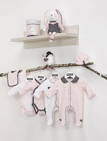 Pyjama bébé à manches longues en velours - SAUTHON