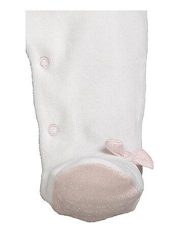 Pyjama bébé à manches longues en velours - SAUTHON