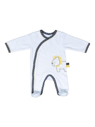 Pyjama bébé à manches longues en velours - SAUTHON