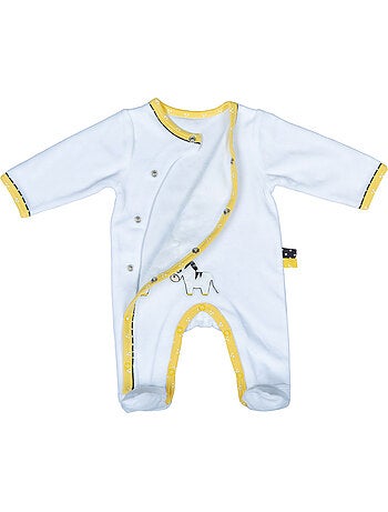 Pyjama bébé à manches longues en velours - SAUTHON