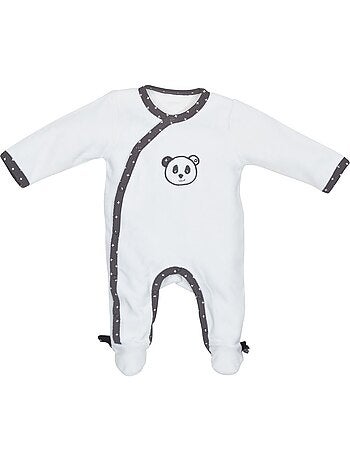 Pyjama bébé à manches longues en velours - SAUTHON