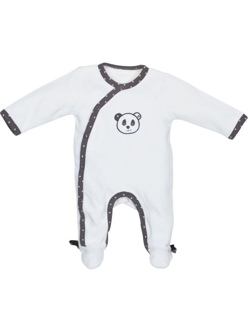 Pyjama bébé à manches longues en velours - SAUTHON - Kiabi
