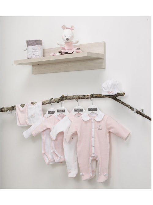 Pyjama bébé à manches longues en velours - SAUTHON - Kiabi