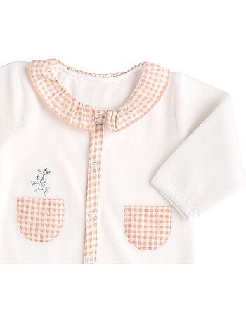 Pyjama bébé à manches longues en velours - SAUTHON