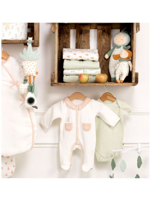 Pyjama bébé à manches longues en velours - SAUTHON - Kiabi
