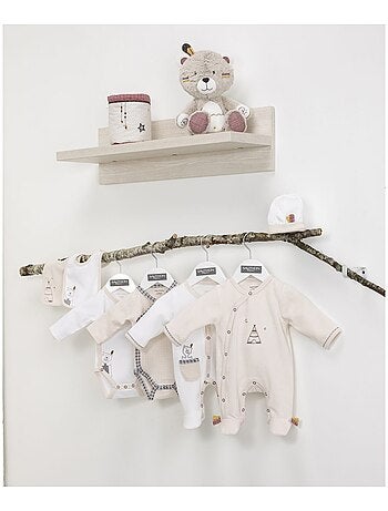 Pyjama bébé à manches longues en velours - SAUTHON