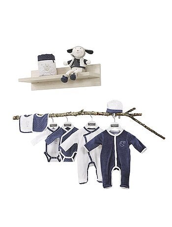 Pyjama bébé à manches longues en velours - SAUTHON