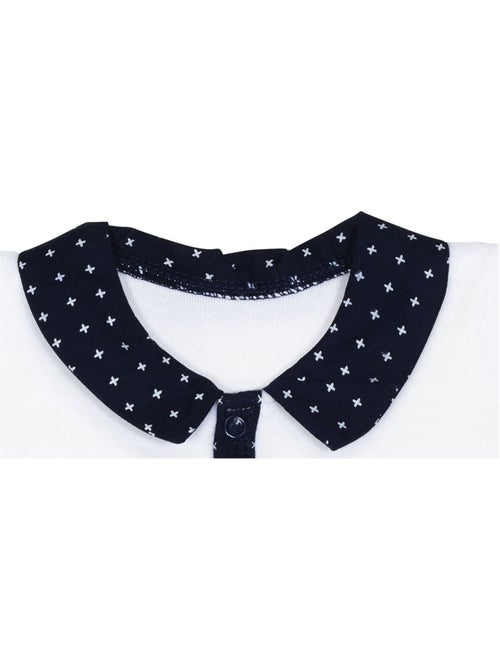 Pyjama bébé à manches longues en velours - SAUTHON - Kiabi