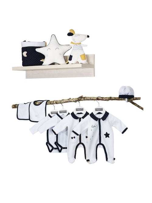Pyjama bébé à manches longues en velours - SAUTHON - Kiabi