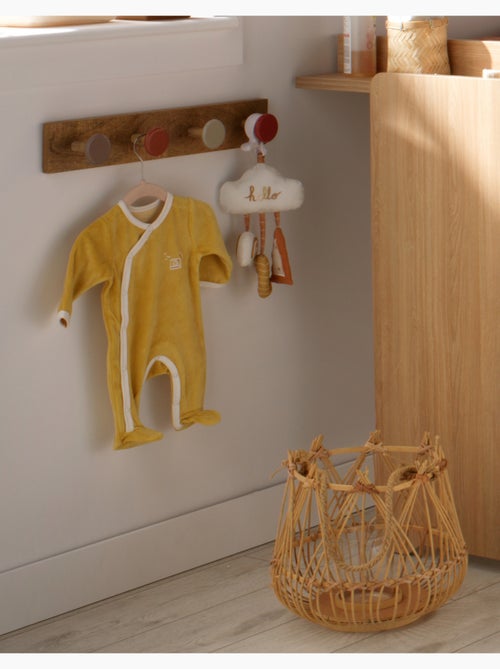 Pyjama bébé à manches longues en velours - SAUTHON - Kiabi