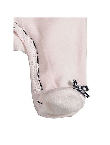 Pyjama bébé à manches longues en velours - SAUTHON