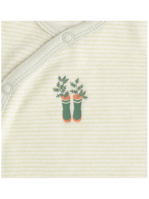 Pyjama bébé à manches longues en velours - SAUTHON - Kiabi