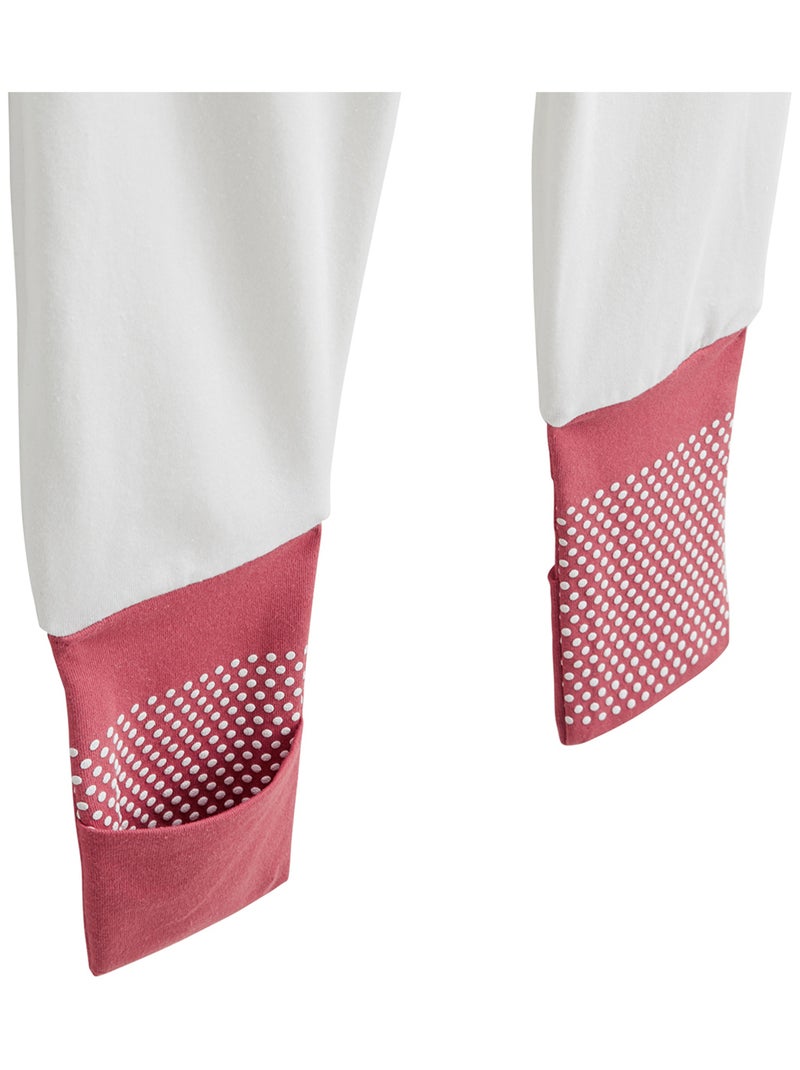 Pyjama bébé à pieds retroussables Fiesta Rose foncé - Kiabi