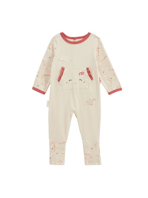Pyjama bébé à pieds retroussables Poésie d'été - Kiabi