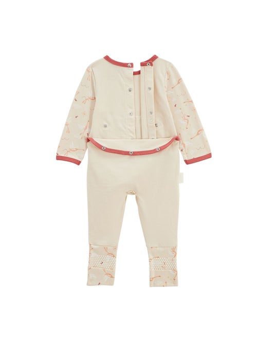 Pyjama bébé à pieds retroussables Poésie d'été - Kiabi