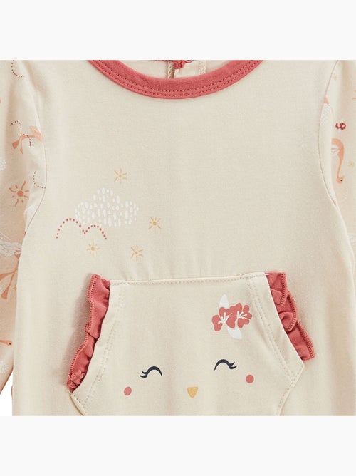 Pyjama bébé à pieds retroussables Poésie d'été - Kiabi