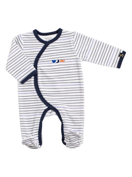 Pyjama bébé à rayures - SAUTHON - Kiabi