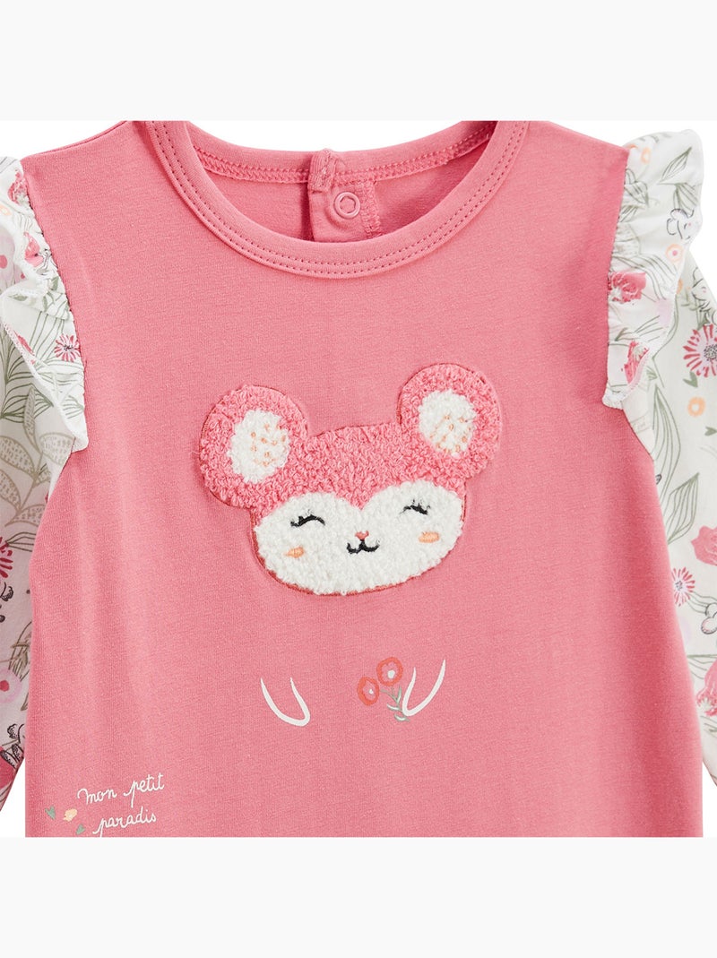 Pyjama bébé Anaelle Rose - Kiabi