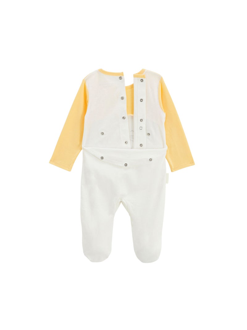 Pyjama bébé Auguste Jaune - Kiabi