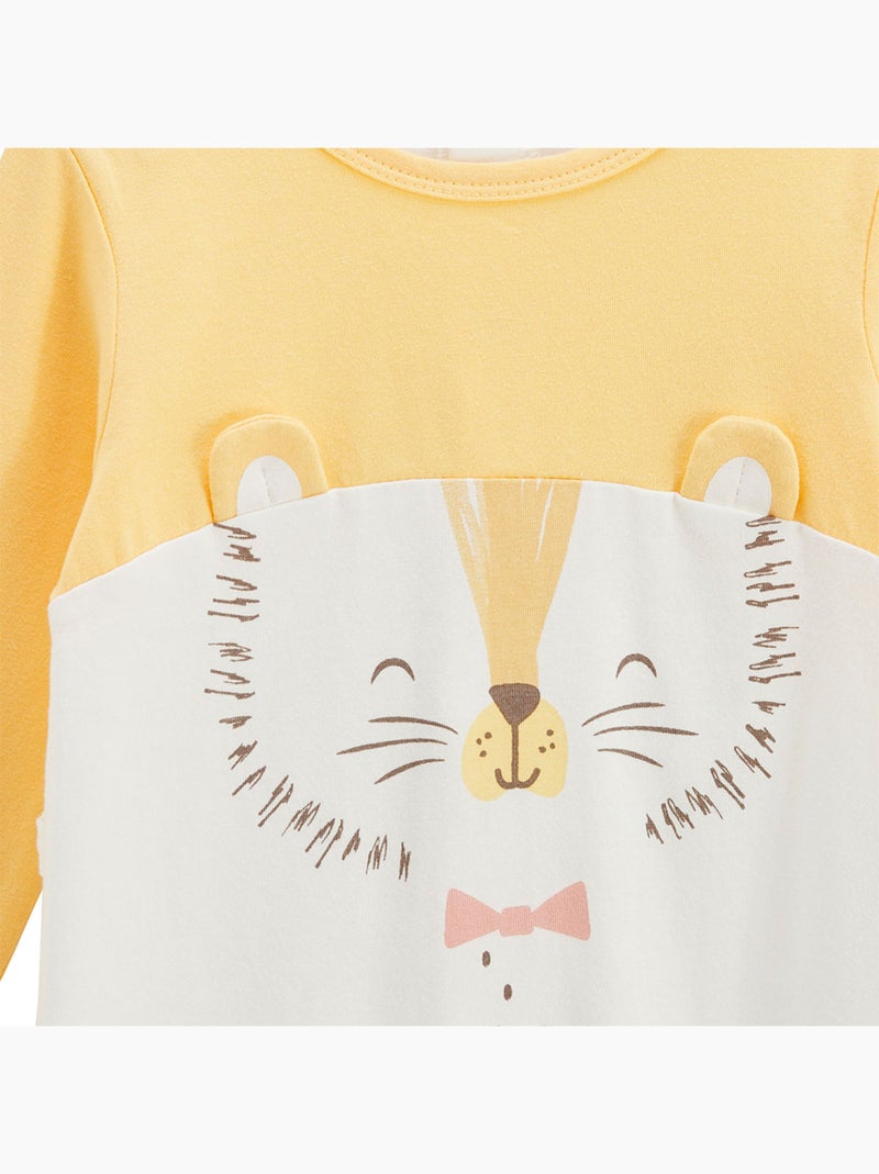 Pyjama bébé Auguste Jaune - Kiabi