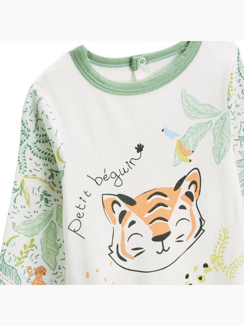 Pyjama bébé avec pieds retroussables Kanha - Kiabi