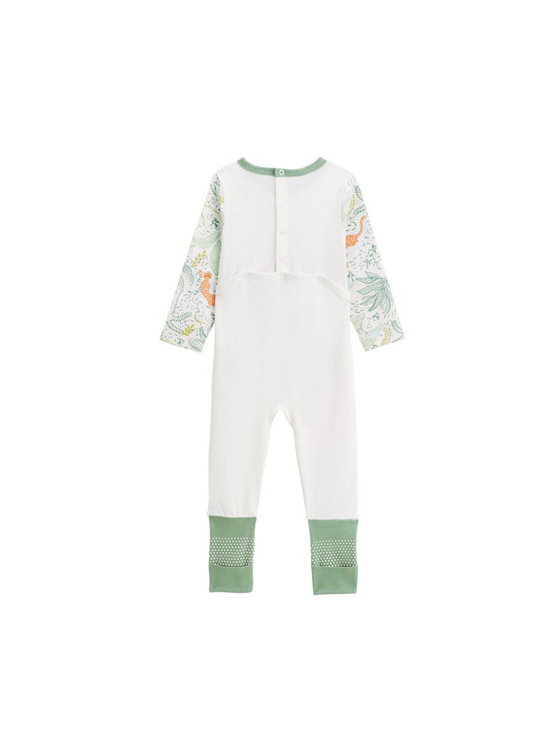 Pyjama bébé avec pieds retroussables Kanha Ecru - Kiabi
