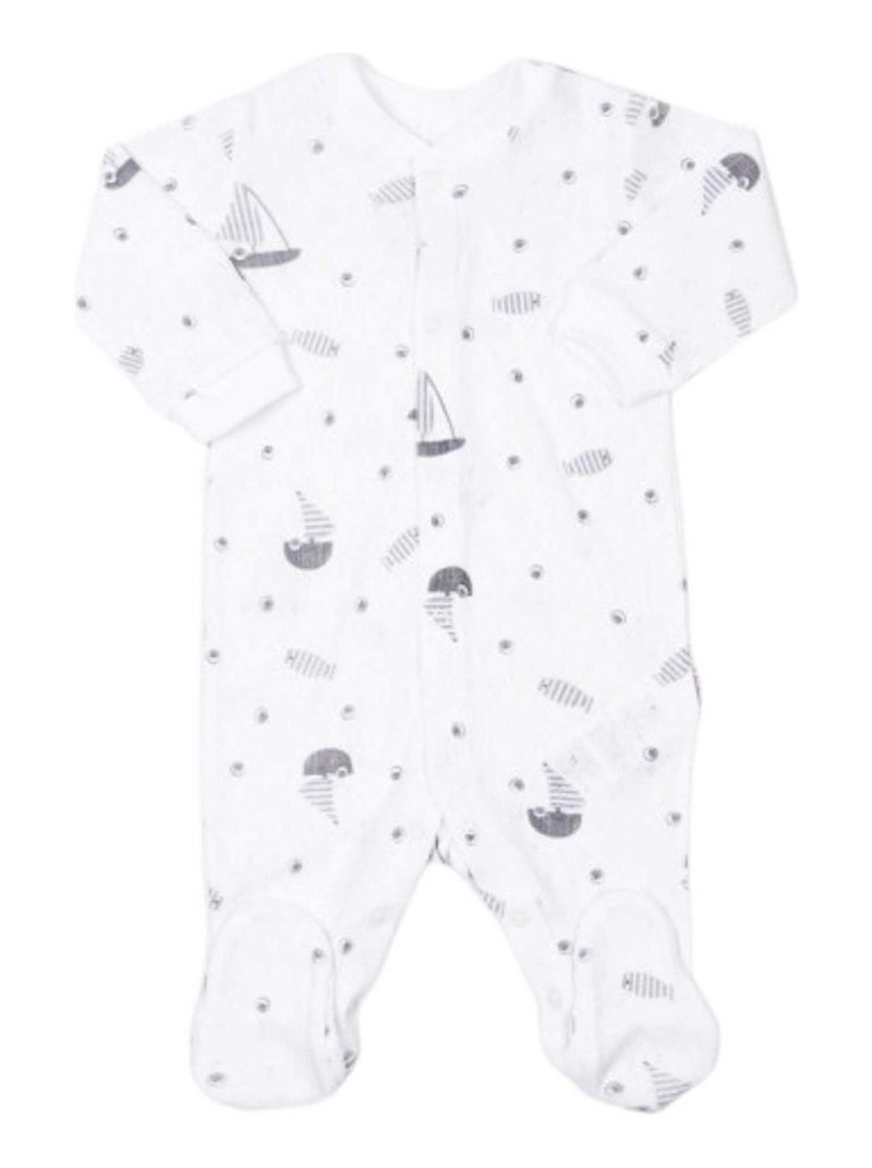 Pyjama bébé , Bateaux Blanc - Kiabi