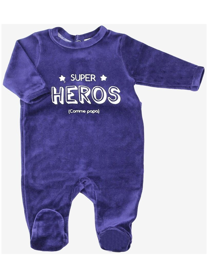 pyjama bébé bébé Trois Kilos Sept - Bleu - Kiabi - 6.49€