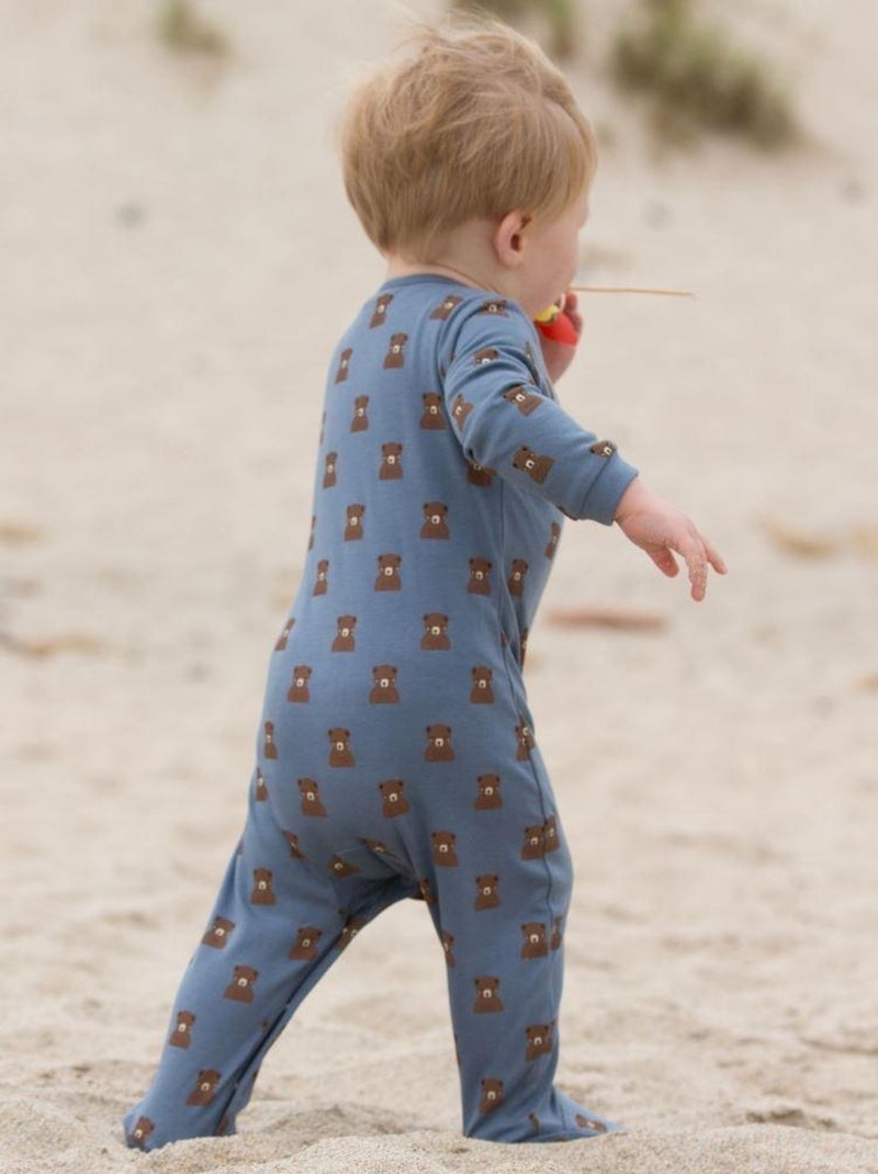 Pyjama Bébé Bio Léger - Ours Bleu - Kiabi