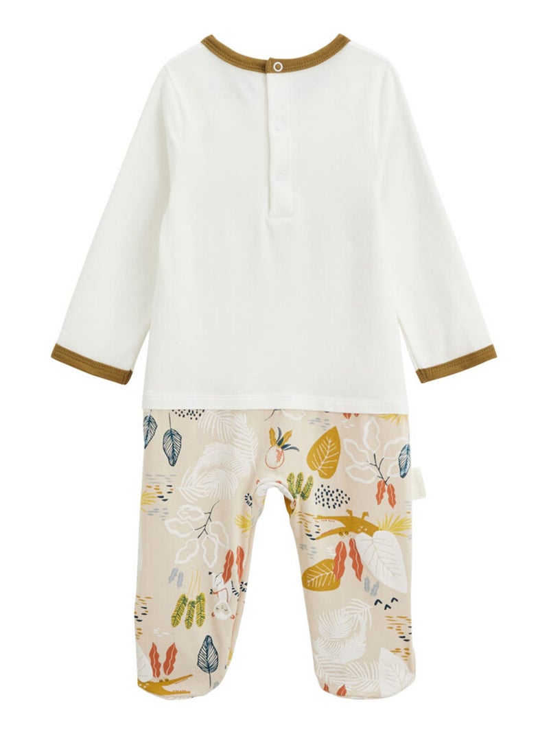 Pyjama bébé Costa Beige sable - Kiabi
