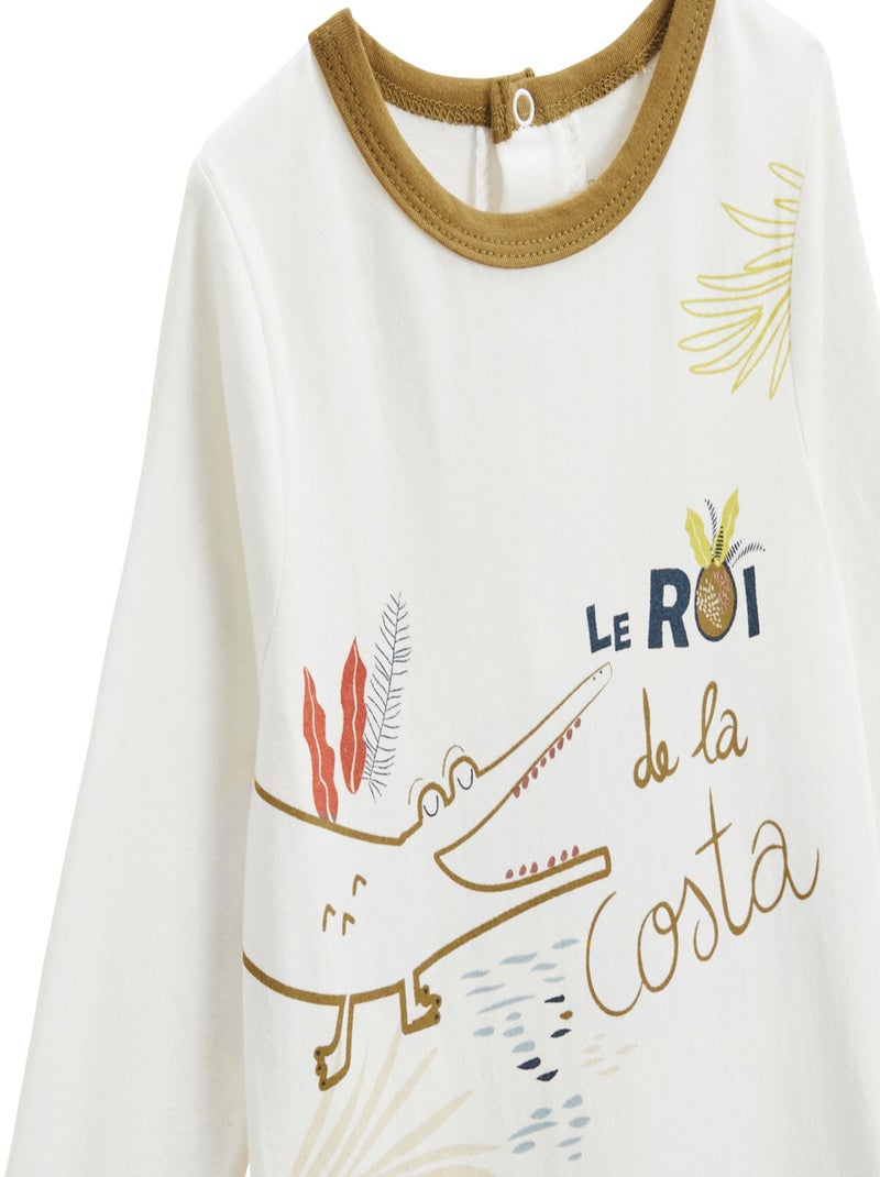 Pyjama bébé Costa Beige sable - Kiabi