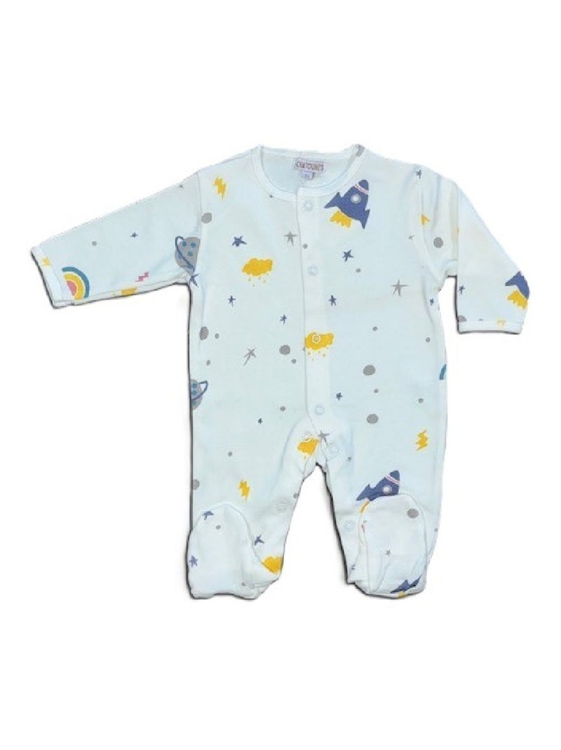 Pyjama bébé coton "COSMOS" Les Chatounets Beige - Kiabi
