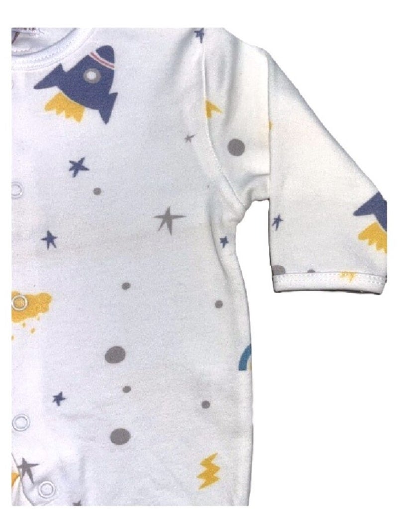 Pyjama bébé coton "COSMOS" Les Chatounets Beige - Kiabi