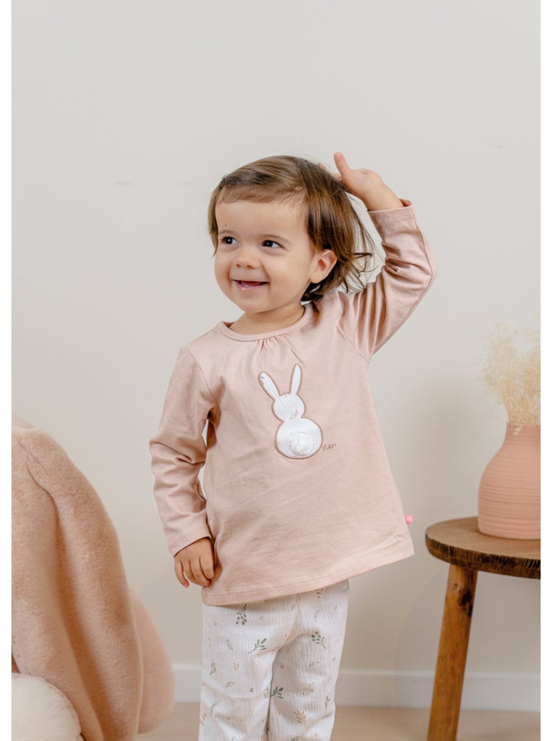 Pyjama bébé, coton fantaisie Noukie's Beige - Kiabi