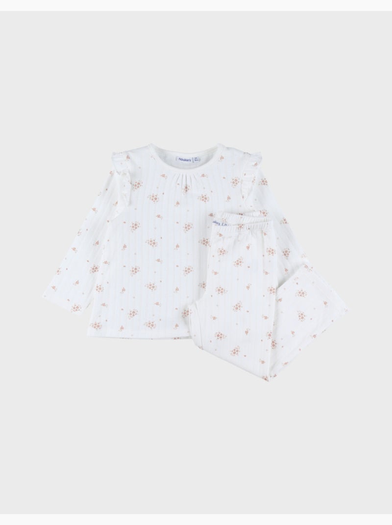 Pyjama bébé, coton fantaisie Noukie's Blanc - Kiabi