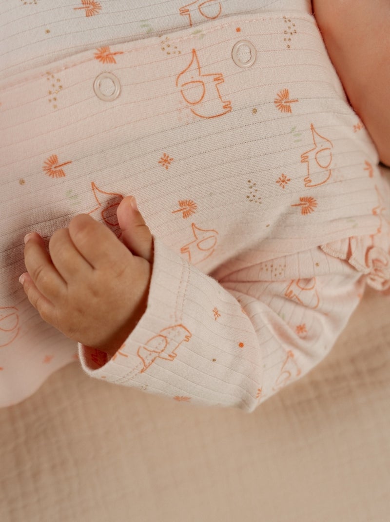 Pyjama bébé, Coton fantaisie Noukie's Rose - Kiabi