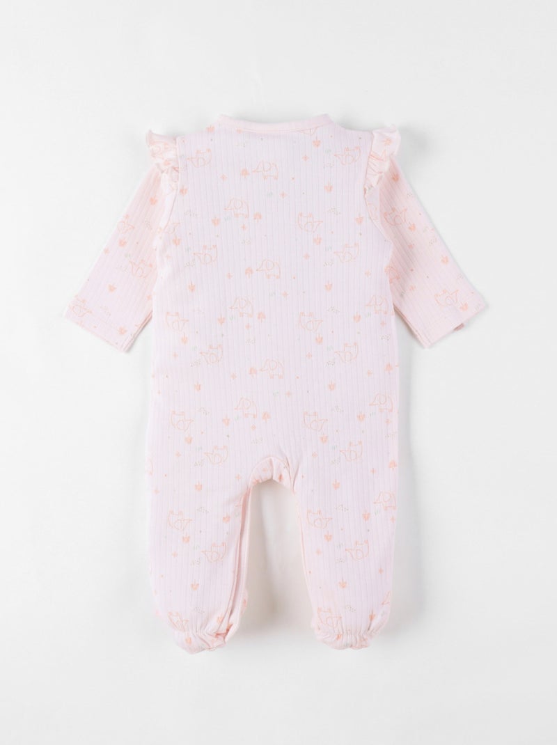 Pyjama bébé, Coton fantaisie Noukie's Rose - Kiabi