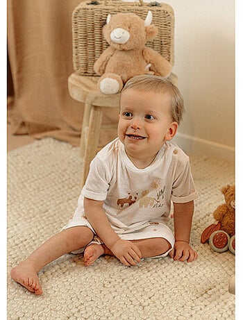 Pyjama bébé, coton imprimé Noukie's