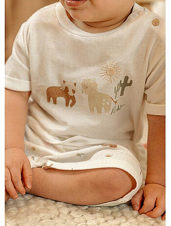 Pyjama bébé, coton imprimé Noukie's